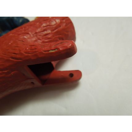 Vintage Plastic Toy "Goose Boy" Farm Boy & Goose on log A RIEVO Product USA