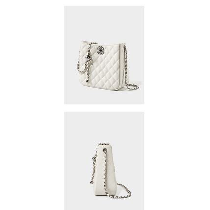 Women Tote Bag Genuine Leather Crossbody Bag Large Capacity Handbags White