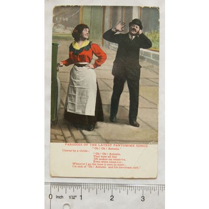 1909 postcard Oh Oh Anonia Parody