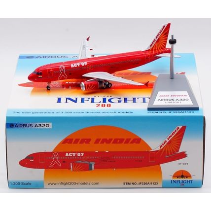 A320 AIR INDIA "WORLD AIDS DAY" REG: VT-EPK - INFLIGHT 200 IF320AI1123 1/200