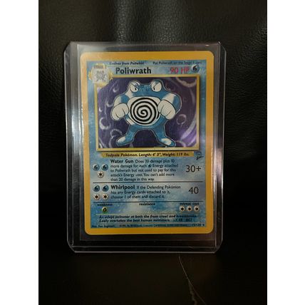 Poliwrath - 15/130 - Holo Rare - Unlimited Edition Base Set 2 Pokemon Trading Ca