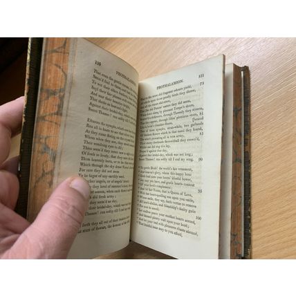1810 "THE POETICAL WORKS OF EDMUND SPENSER" VOL 6 ANTIQUE LEATHER BOOK (P3)