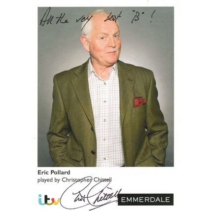 Christopher Chittell as Eric Pollard Emmerdale Hand Signed Photo