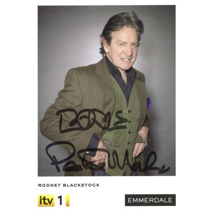 Patrick Mower Rodney Blackstock Emmerdale Hand Signed Photo