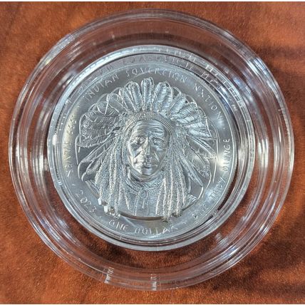 1 Oz Silver Collectible Crazy Horse Sioux Native American BU Mintage Of 5000