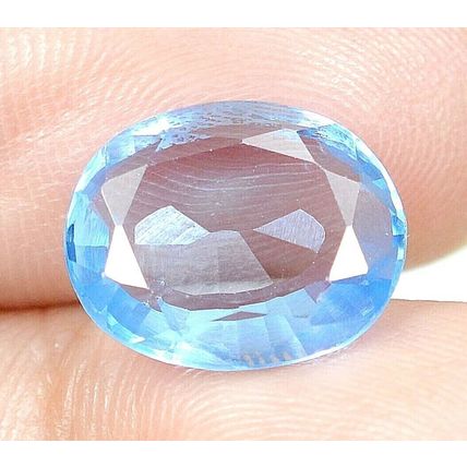 Natural Brazilian Blue Aquamarine 5.50 Ct Oval Cut Loose Gemstone