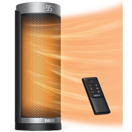 Dreo Space Heaters for Indoor Use, Electric Heater with Remote for Bedroom Large
