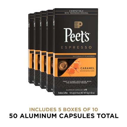 Peet'S Coffee, Medium Roast Espresso Capsules, Compatible with Nespresso Origina