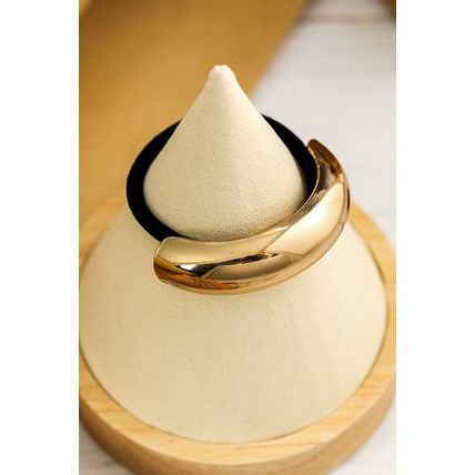 Gold Plated U-Shape Decor Vintage Hair Scrunchie