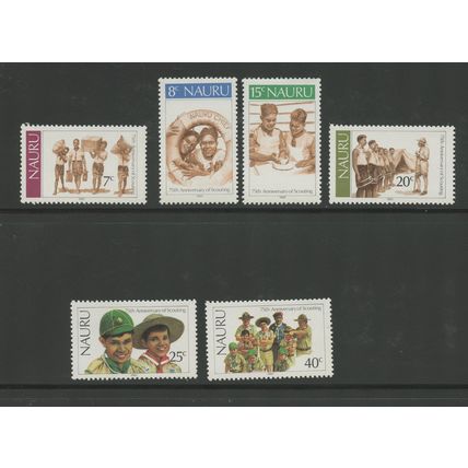Nauru 244-249, 1982 Scouting, VF, MNH (NAU458)