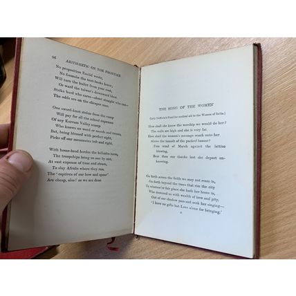 1917 RUDYARD KIPLING "DEPARTMENTAL DITTIES" FICTION RED LEATHER BOOK (P3)