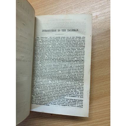 1863 SIR WALTER SCOTT THE TALISMAN/CANONGATE/WOODSTOCK ANTIQUE HB BOOK (P4)
