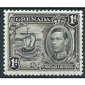 Grenada 1938 SG154 1d Black & Sepia Mounted Mint .. ..