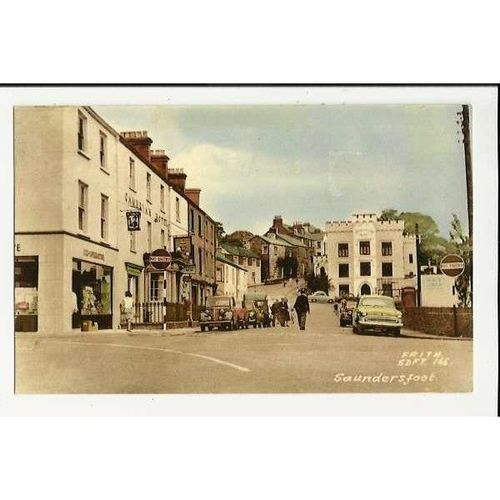 Wales SAUNDERSFOOT Street Postcard by Frith (SDFT.166)