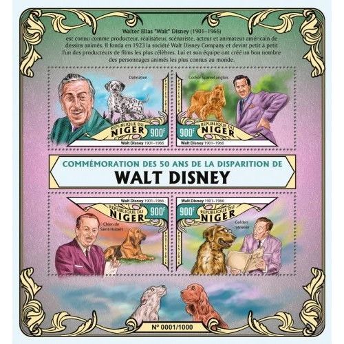 NIGER 2016 SHEET MNH WALT DISNEY