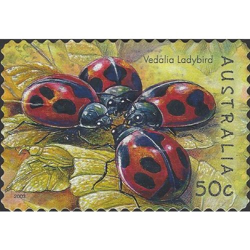 AUSTRALIA, INSECT, Vedalia ladybird, yellow 2003, 50c, #3