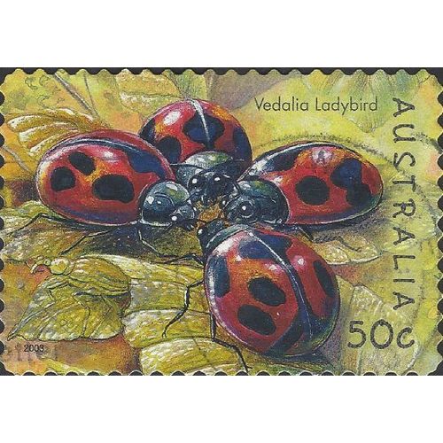 AUSTRALIA, INSECT, Vedalia ladybird, yellow 2003, 50c, #4