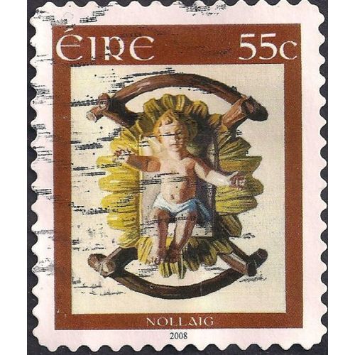EIRE, CHRISTMAS, Holy Child, brown 2008, 55c, #3