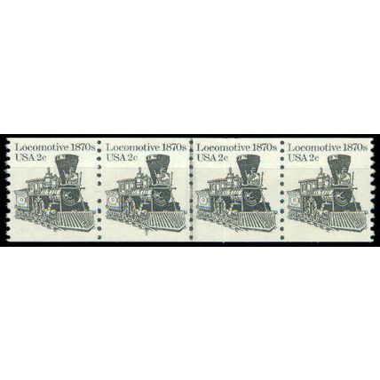 1897A 2c Locomotive Very Fine MNH Dry Gum PNC 3/4 P0256