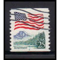 Used 2280a 25c U.S. Flag Fine CNS 9 PA6198