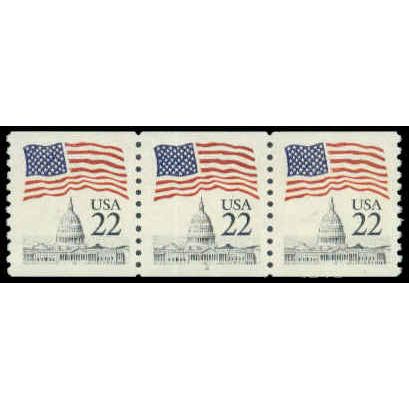 2115v 22c U.S. Flag Very Fine MNH PNC 2/3 R0008