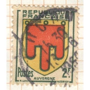 France 1949 - 2f - Auvergne Arms - used