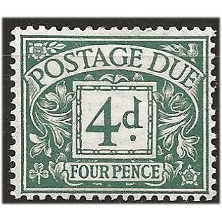 1924 D15 4d Dull Green Postage Due Mounted Mint . .. .