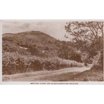 British Camp On Hereford Beacon Herefordshire Real Photo Postcard