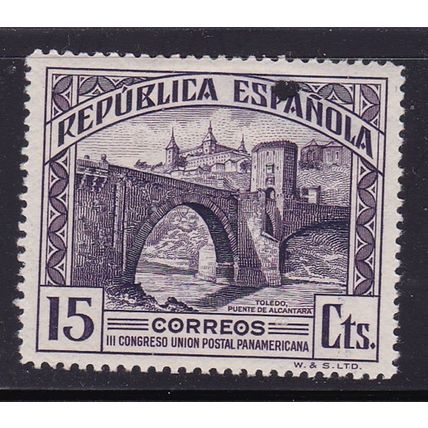 SPAIN 1931 3rd PAN AMERICAN POSTAL UNION CONGRESS 15c MINT SG699 see note