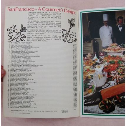 Recipes San Francisco Cookbook Framous Restraurants