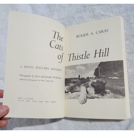 The Cats of Thistle Hill Book Roger Caras Paperback