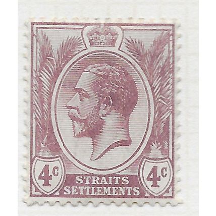 STRAITS SETTLEMENTS MALAYSIA KG5 1912 4c MH SG197 197 SG