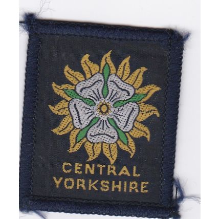 Scout County Badge UK - Central Yorkshire - Hessian Back (BX123)
