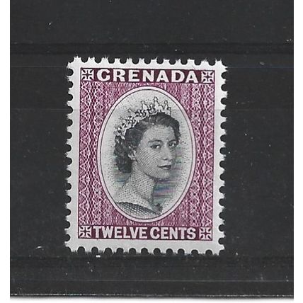Grenada.SG219 12c Black and Reddish Purple.Mounted Mint.Apr25