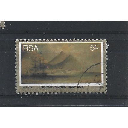 SouthAfrica.SG379 5c "Dutch East Indiaman,Table Bay".Fine Used.Sep25c