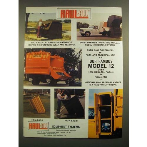 1988 Haul-All Equipment Systems Ad