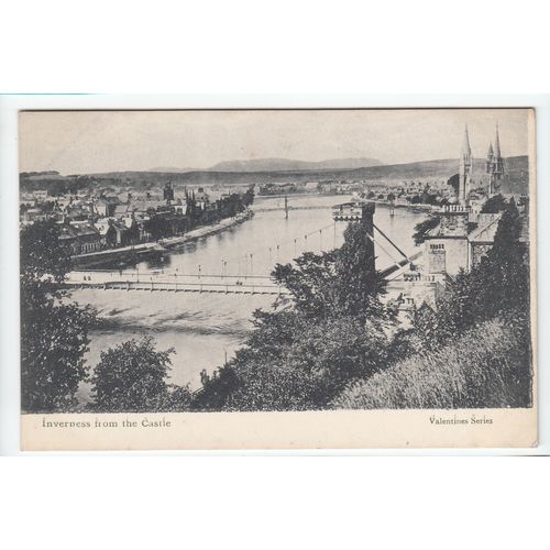 Inverness from Castle Hill Postcard V12