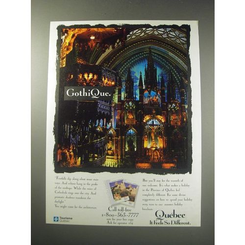 1991 Quebec Canada Ad - GothiQue