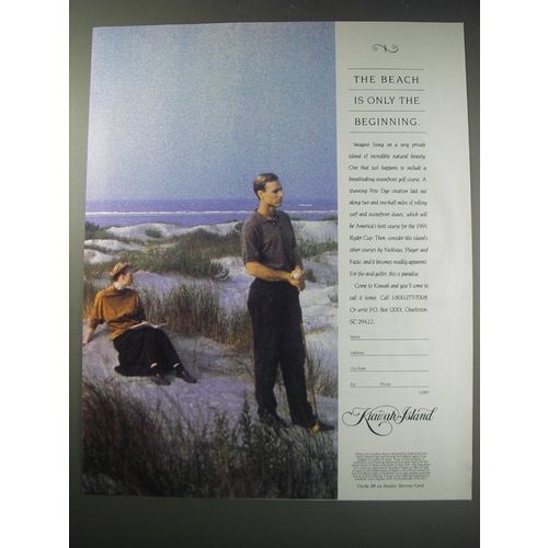 1991 Kiawah Island, South Carolina Tourism Ad - The beach is only the beginning