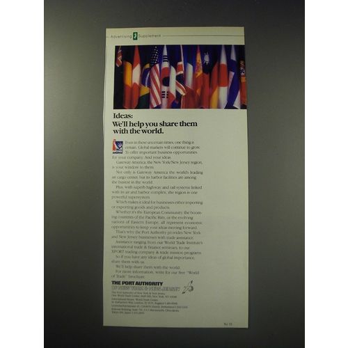1991 The Port Authority of New York & New Jersey Ad - Ideas: we'll help you