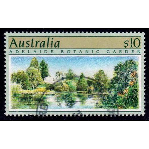 Australia 1989 Botanical Gardens Adelaide $10.00 Used Stamp.