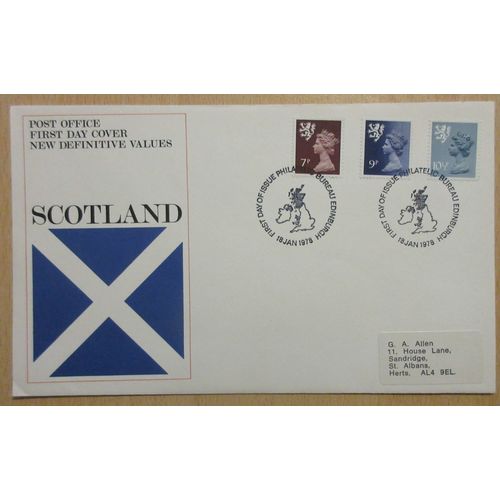 1978 18th January Scotland Post Office Cover Bureau Postmark