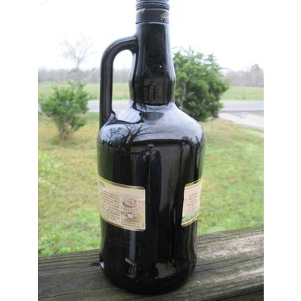 Empty Carolans Irish Cream 1.75 Liter Dark Brown Amber Glass Jug Bottle Craft