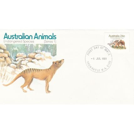 Australia 1981 Animals Endangered Species FDC Fremantle Cancel Unaddressed VGC