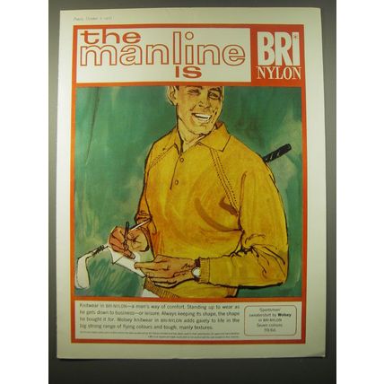 1965 BRI Nylon Ad - The manline is BRI Nylon