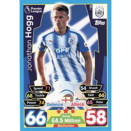 Match Attax 2017/2018 138 Jonathan Hogg Huddersfield Town