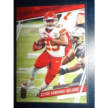 2020 Panini Chronicles CLYDE EDWARDS-HELAIRE (KC Chiefs) Prestige RC #318