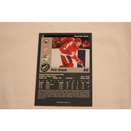 Petr Hrbek 1993 Classic Pro Hockey Prospects NO. 67