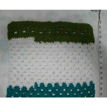 Miami Dolphins Colors Crochet Baby Cover/Nursing 18 x 28 Blanket Afghan