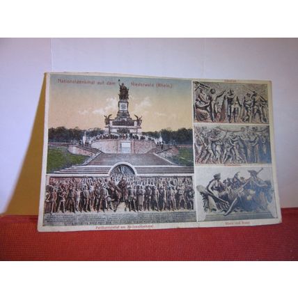 NIEDERWALD MEMORIAL, RUDESHEIM AM RHEIN, GERMANY . unused vintage postcard =